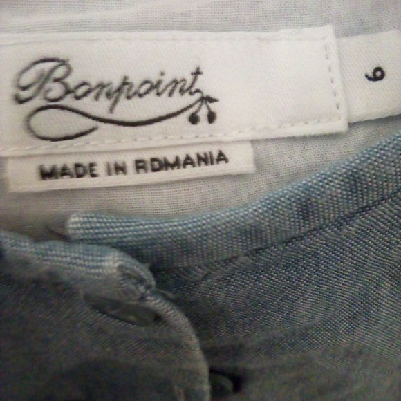 Bonpoint Blue Ruffle Dress - Picture 4 of 4